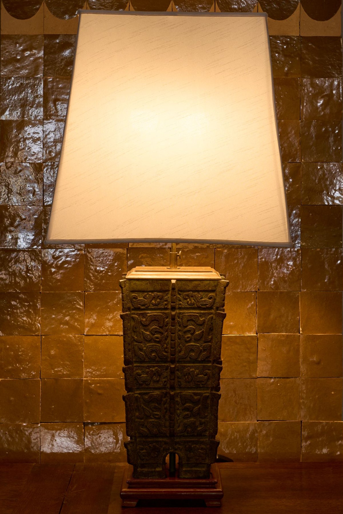 Mid 20th century Bronze table lamp - TallBoy Interiors