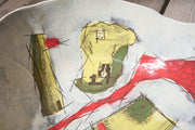 20th Century studio pottery bowl - Wide abstract - TallBoy Interiors