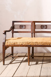 19th Century Neoclassical Italian hall bench - 4 seater - TallBoy Interiors