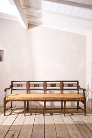 19th Century Neoclassical Italian hall bench - 4 seater - TallBoy Interiors