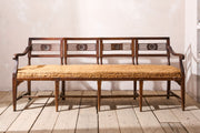 19th Century Neoclassical Italian hall bench - 4 seater - TallBoy Interiors