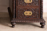 19th century Anglo-Indian Padouk campaign desk