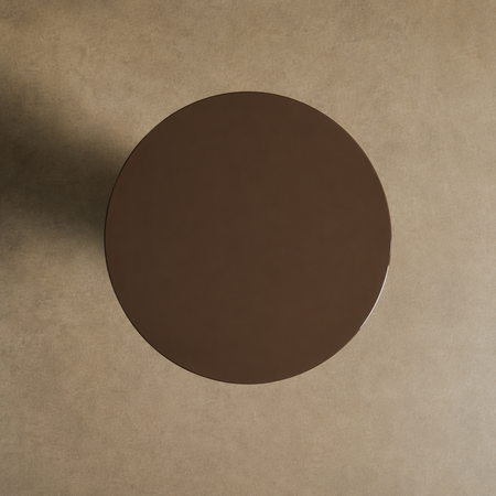 'Glen' turned wood and lacquered side table - Peat - TallBoy Interiors
