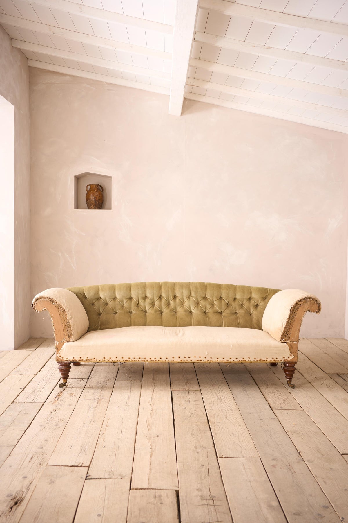 Victorian country house curved back sofa - TallBoy Interiors