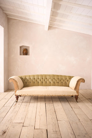 Victorian country house curved back sofa