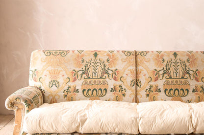 Early 20th century country house square back sofa