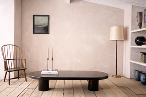 20th century Black lacquer architect design coffee table