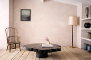 20th century Wabi sabi ebonised naturalistic coffee table