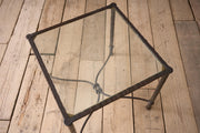 Mid century hand beaten metal side table - TallBoy Interiors
