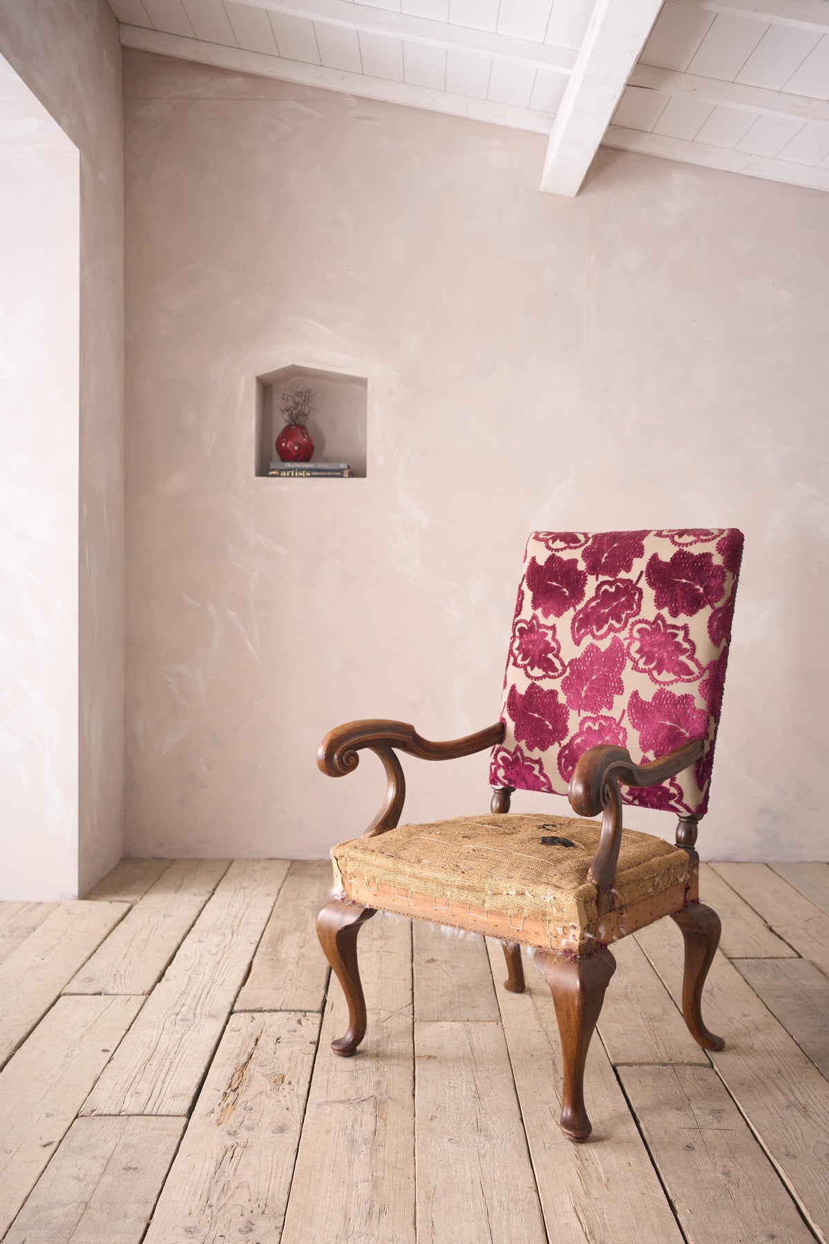 19th century large proportioned open armchair - TallBoy Interiors