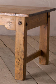 HUGE 19th century Pine and Elm dining table - TallBoy Interiors