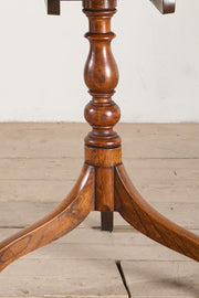 18th Century oak and elm tilt top wine table