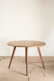 Mid century oak veneered circular table - TallBoy Interiors