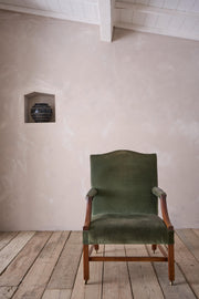 Georgian period mahogany framed Gainsborough chair - TallBoy Interiors