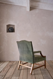 Georgian period mahogany framed Gainsborough chair - TallBoy Interiors