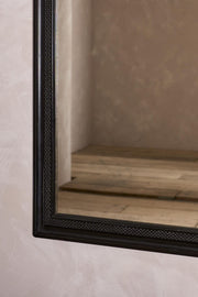 19th century Italian ebonised mirror - No5 - TallBoy Interiors