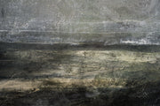 Blue abstract acrylic on board by Kate Carrick