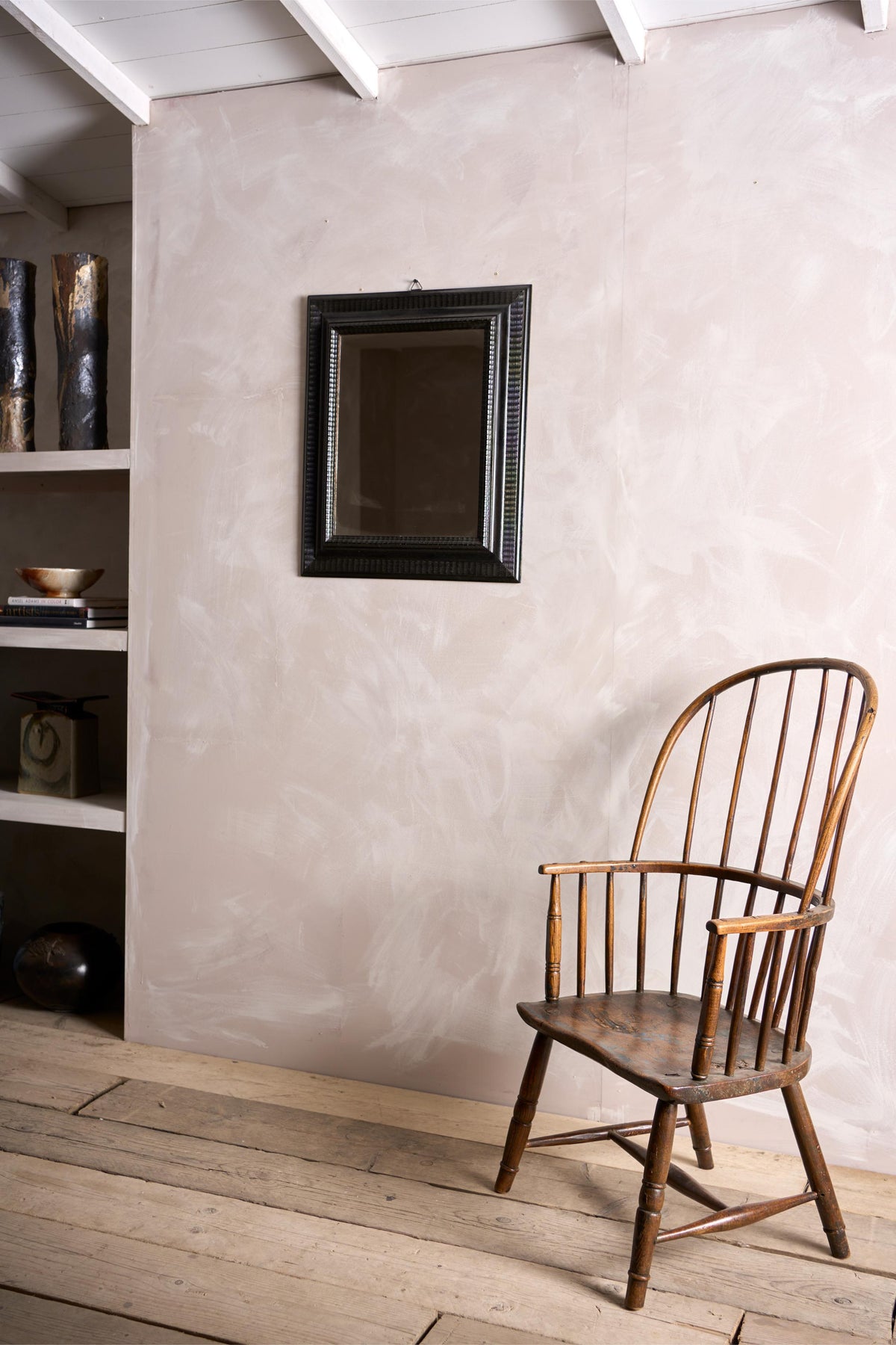 19th century Italian Ebonised mirror - No7 - TallBoy Interiors