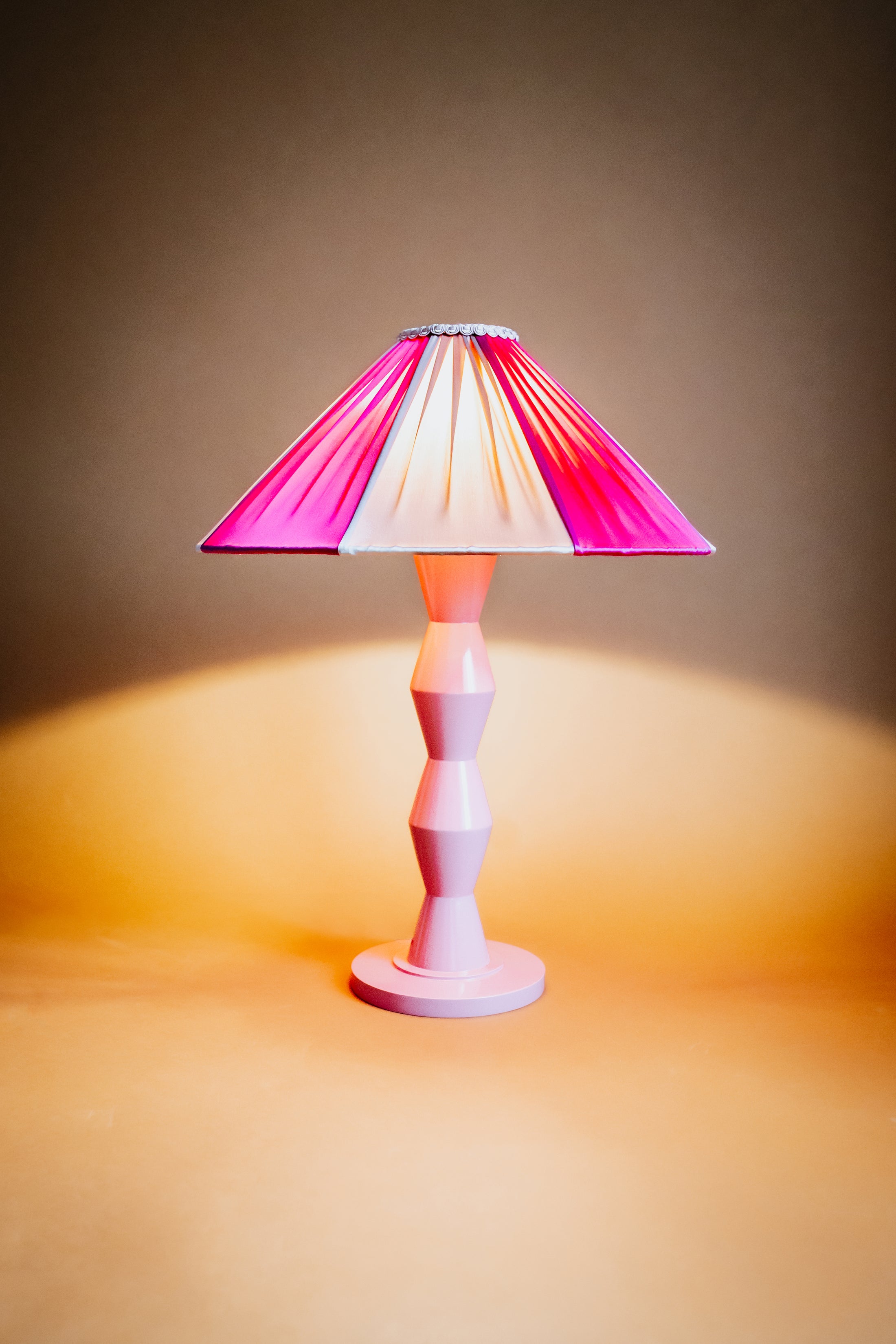 The Fitz Hand-Turned Wood Rose Table Lamp - TallBoy Interiors