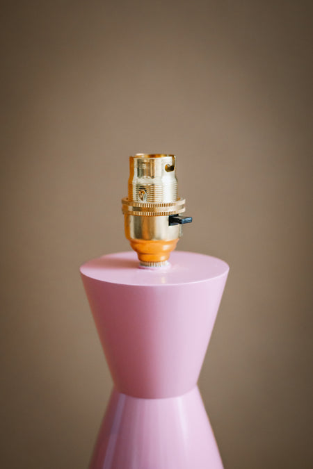 The Fitz Hand-Turned Wood Rose Table Lamp - TallBoy Interiors