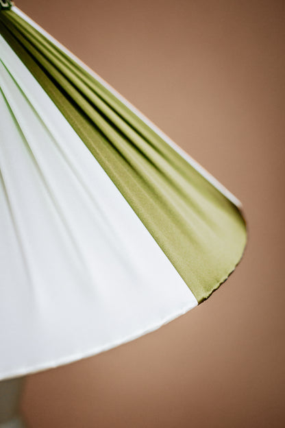 The Fitz Hand-Turned Wood Olive Table Lamp - TallBoy Interiors