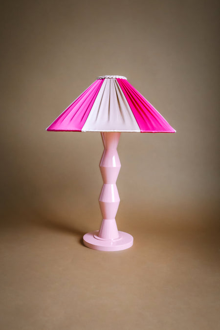 The Fitz Hand-Turned Wood Rose Table Lamp - TallBoy Interiors