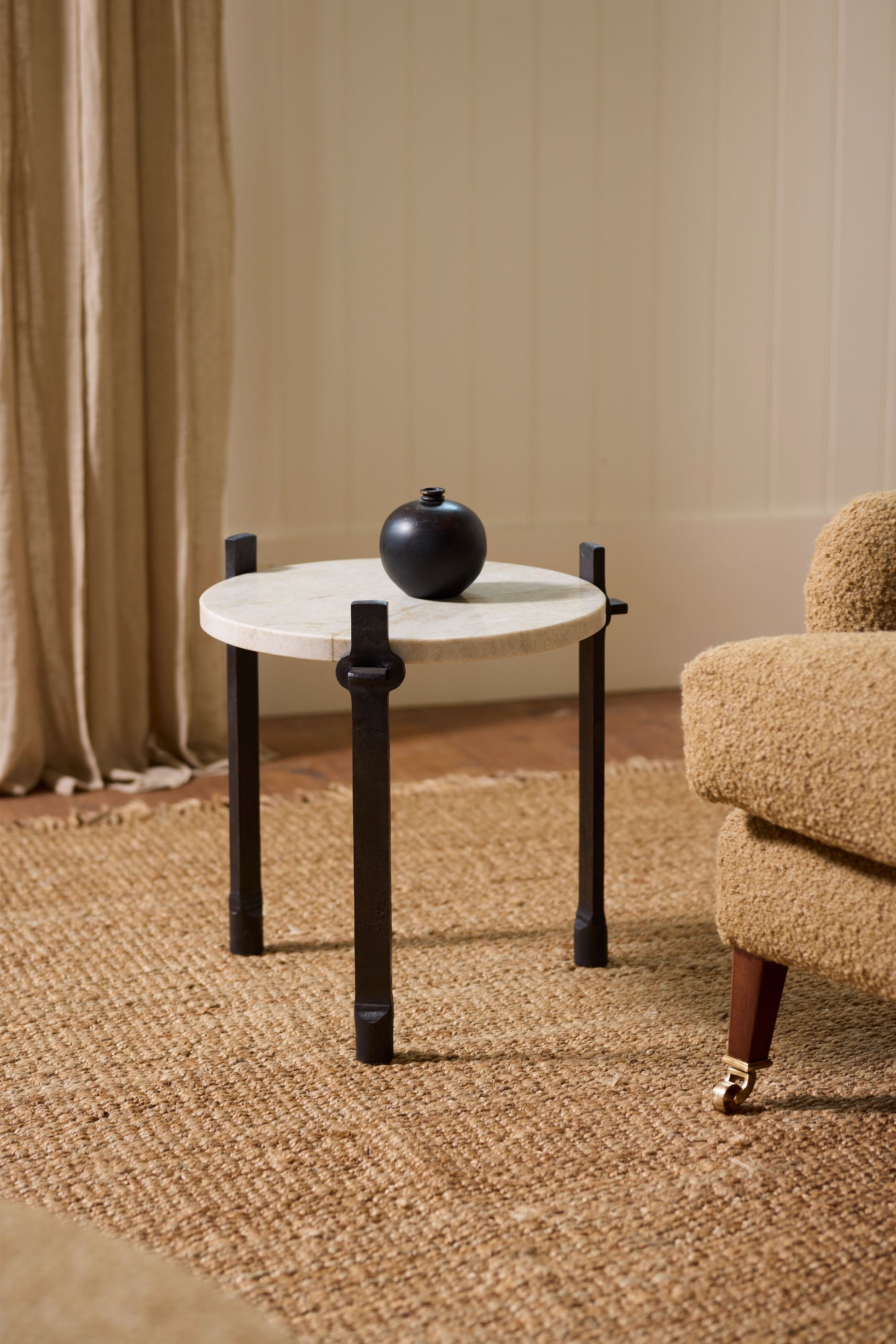 The 'Sindri' forged Side table - TallBoy Interiors