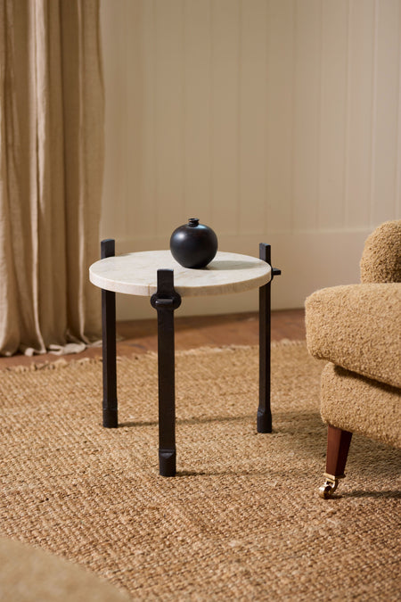 The 'Sindri' forged Side table - TallBoy Interiors