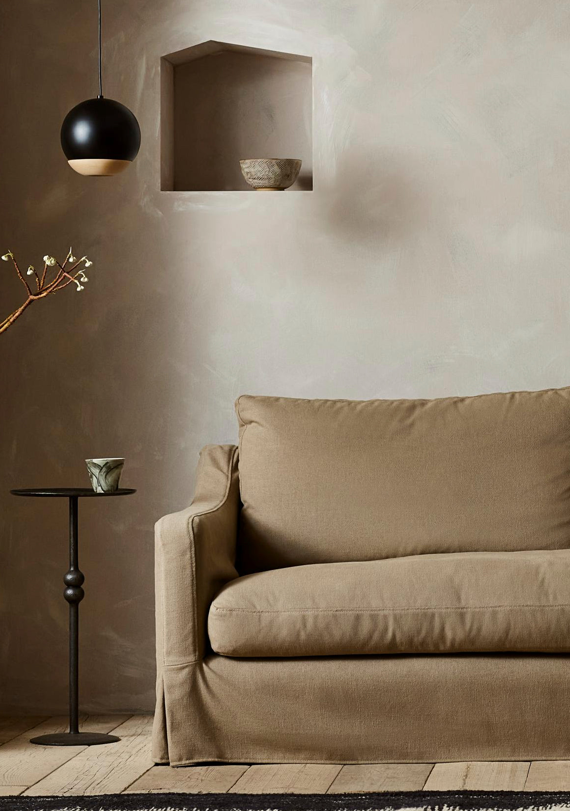 'The Conrad' skirted Bespoke Sofa by TallBoy Interiors - TallBoy Interiors