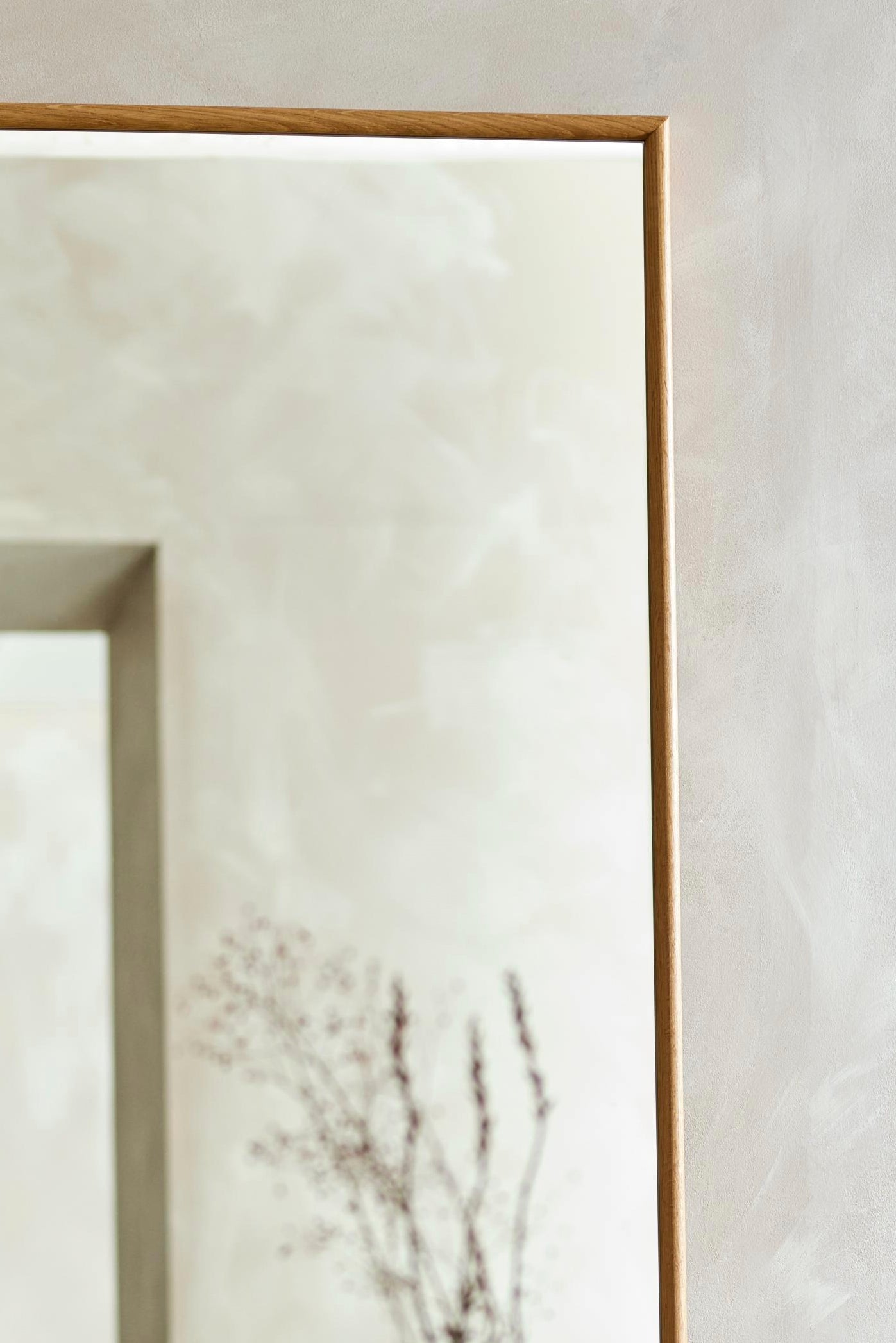 European Oak tailors mirror