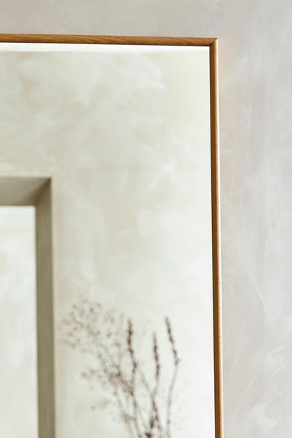 European Oak tailors mirror