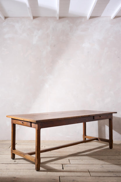 19th century Elm French farmhouse dining table