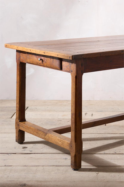 19th century Elm French farmhouse dining table