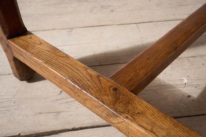19th century Elm French farmhouse dining table