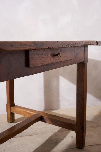 19th century Elm French farmhouse dining table