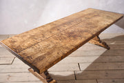 Exceptional 18th century Two plank Walnut dining table - TallBoy Interiors