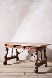 19th century Spanish walnut writing table - TallBoy Interiors