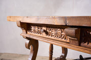 19th century Spanish walnut writing table - TallBoy Interiors