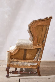 19th century Howard and sons Ennismore Wingback armchair - TallBoy Interiors