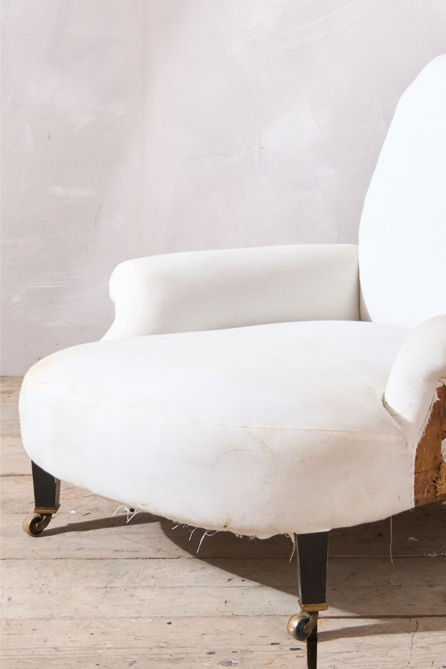 19th century Very deep English country house club chair - TallBoy Interiors