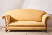 c.1900 Curved back English country house sofa - TallBoy Interiors