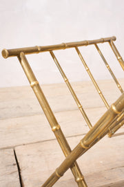 20th century brass bamboo magazine rack - TallBoy Interiors