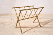 20th century brass bamboo magazine rack - TallBoy Interiors