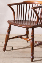 Rare c.1800 Ash & Elm low back Windsor chair - TallBoy Interiors
