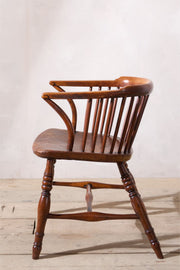 Rare c.1800 Ash & Elm low back Windsor chair - TallBoy Interiors