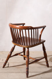 Rare c.1800 Ash & Elm low back Windsor chair - TallBoy Interiors