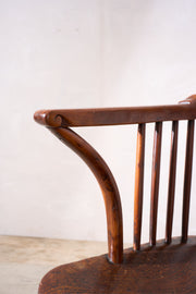 Rare c.1800 Ash & Elm low back Windsor chair - TallBoy Interiors