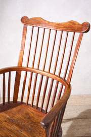 18th century Yew wood comb back Windsor chair - TallBoy Interiors