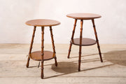 Pair of early 20th century Faux bamboo side tables