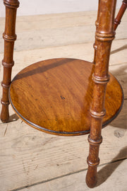 Pair of early 20th century Faux bamboo side tables